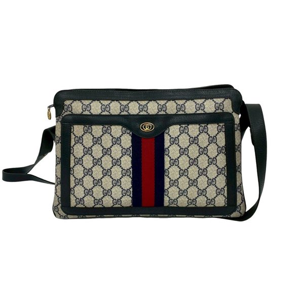 GUCCI Vintage Red Leather Shoulder Bag - Picture 1 of 10
